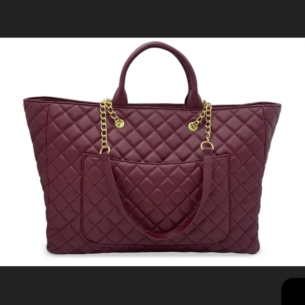 Gilda Paris Large Quilted Tote Bag $199 MSRP